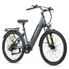 Foride Roamer 1 Step-thru Electric Bike, 250W Motor, 36V 13Ah Battery, 27.5 inch Tires, 25km/h Max Speed, 100km Max Range, Disc Brake, Suspension with Lockout, Shimano 7-speed - Grey