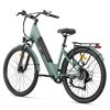 Foride Roamer 1 Step-thru Electric Bike, 250W Motor, 36V 13Ah Battery, 27.5 inch Tires, 25km/h Max Speed, 100km Max Range, Disc Brake, Suspension with Lockout, Shimano 7-speed - Green