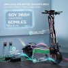 FENGQS GT9 Electric Scooter, 3500W*2 Motor, 60V 38Ah Battery, 12 inch Tires, 80km/h Max Speed, 96km Range, Disc Brakes, Dual Suspension System, Smart Display