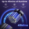 INSE S7P Cordless Stick Vacuum Cleaner, 26kPa Powerful Suction, 45min Runtime, LED Display, Self-Standing & HEPA Filtration, for Hard Floor, Carpet & Pet Hair - Purple
