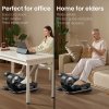 BOBORE KF5 Under Desk Elliptical Machine, Ellipse Leg Exerciser for Seniors, Quiet & Portable Electric Seated Eclipse Exercise Training Machine with Remote, 12 Speeds & Mute Function, Manual & Auto Mode - Black