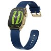 IMIKI Frame 2 Smartwatch, 2.01 inch AMOLED Display, Bluetooth Calling, 100+ Sports Modes, 24/7 Health Monitoring, Sleep Monitoring - Blue Watchband