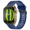 IMIKI Frame 2 Smartwatch, 2.01 inch AMOLED Display, Bluetooth Calling, 100+ Sports Modes, 24/7 Health Monitoring, Sleep Monitoring - Blue Watchband