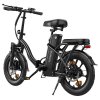 ESKUTE D100 Folding Electric Bike, 250W Motor, 36V 13Ah Battery, 25km/h Max Speed, 100km Range, 16 inch Tires, Mechanical Disc Brakes, LCD Display - Black