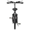 ESKUTE D100 Folding Electric Bike, 250W Motor, 36V 13Ah Battery, 25km/h Max Speed, 100km Range, 16 inch Tires, Mechanical Disc Brakes, LCD Display - Black
