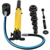 Hydraulický dierovač 10 t, 6 matric 1,3–5,1 cm pre kovové potrubie