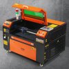 CO2 gravírovací laser 50 W, 30×51 cm, 500 mm/s, 2-way air assist