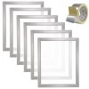 Sada sieťotlače 6 hliníkových rámov 20×24inch 160 count nylon páska
