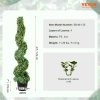 Umelé buxus stromčeky 121,9 cm, 2 ks, vymeniteľné listy, do interiéru