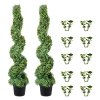 Umelé buxus stromčeky 121,9 cm, 2 ks, vymeniteľné listy, do interiéru
