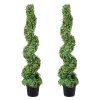 Umelé buxus stromčeky 121,9 cm, 2 ks, vymeniteľné listy, do interiéru