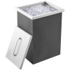 Vstavaný box na ľad 14"L×12"W×18"H nerezová oceľ 40 qt s krytom