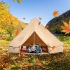 Plátený zvonový stan 4 m, 4-sezónny, pre 6 osôb, s otvorom na sporák