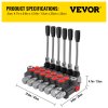 Hydraulický smerový ventil 6 sekcií 11 GPM 3600 PSI pre nakladače