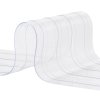 Pvc pásová záclona do dverí 164'×8"×0.08" priehľadná rebrovaná
