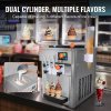 Stroj na točenú zmrzlinu 3 príchute 21 QT/H 1800W 2×4L 2×1.8L