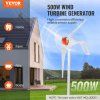 Veterný generátor 500 W 12 V, 3-listový, mppt, štart 2,5 m/s