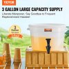 Dávkovač nápojov 3 gallon plastový s kohútikom a vekom, 2 ks