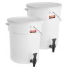 Dávkovač nápojov 5 gallon plastový s kohútikom a viečkom, 2 pack