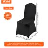 Návlek na skladacie stoličky streč spandex univerzálny 30 ks čierne