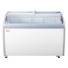 Truhlicový mraziak na zmrzlinu 362 L, 2 posuvné sklá, 4 koše, kolieska