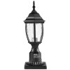 Vonkajšie stĺpikové svietidlo 400 mm, sklenené tienidlo, vodotesné