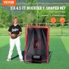 Sieť na odrazy pre baseball a softball 2-in-1 3.5×4.5 ft na tréning