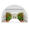 Skleníkový tunel 19.4×9.7×6.5 ft, pozinkovaný oceľový rám, pe kryt
