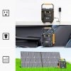 Flashfish A201 172WH 200W 220V Power Station + TSP 18V 100W Foldable Solar Panel Emergency Energy Kit With DC/USB Output