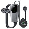 VDL EC11 Portable EV Charger, 3.6KW Fast Charging, 16A Max Current, 2-Pin EU Schuko Plug, 5m Charging Cable, IP65 Waterproof, for IEC 62196-2 Standard