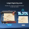 TWO TREES TS2-40W Laser Engraver, 6000mm/min Speed, APP Control, 450x410mm