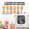 AOSEED X-MAKER JOY AI+ V4.0 3D Printer for Kids, 120x120x120mm Build Volume, 260℃ Nozzle Temperature, 300mm/s Print Speed, Wi-Fi & App Control, Fully Enclosed