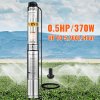 Ponorné čerpadlo do vrtu 0.5HP/370W 1.5m 240V 2850RPM nerezové