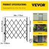 Skladací oceľový bezpečnostný akordeónový plot 170×124 cm so zámkom