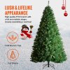 Umelý vianočný strom 7.5ft, 1346 vetiev, 550 teplých LED kovový stojan