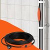 Hrejací kábel na potrubie 9 m 23 W/m s vnútorným termostatom pre pvc