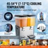 Výdajník studených nápojov 2 nádrže × 18 L, 370 W, nerez, 45°F–54°F