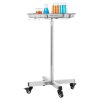 Mayo stolík nerezový nosnosť 35 lbs výška 25.2"-39.8" s kolieskami