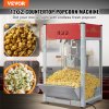 Popcornovač 1440W, 12 Oz kotlík, 80 šálok na dávku, temperované sklo