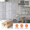 Drevený skladací paraván s 6 panelmi a lamelami, 66.9 Inches vysoký
