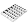 Lamelový filter do odsávača pár nerez 24.5×19.5" 5 drážok 2 ks