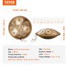 Handpan bubon 55.9cm 9 tónov d-moll oceľový s paličkami pre dospelých