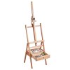 H-rámový maliarsky stojan nastaviteľný pre plátna do 91.4 cm bukový