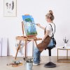 Maliarsky bukový skladací stojan, nastaviteľný, so šuflíkom, do 34"