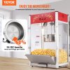 Popcornovač 1615W, 16 Oz ketlík temperované sklo, 3 nerezové naberačky