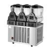 Stroj na slushy, 3×12 l nádrže, 144 pohárov, nerezová oceľ, pre bar
