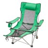 Sklopné kempingové kreslo 330 lbs 4 polohy, opierka nôh, držiak pohára