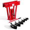 Hydraulický ohýbač rúrok 12t ručný, 6 matríc 1/2"–2", 90–180° valčeky