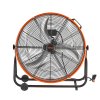 Bubnový priemyselný ventilátor 24" 8600cfm 3 rýchlosti 360° náklon