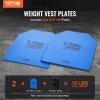 Závažové platne do vesty, 2×5.75 lb oceľové kontúrované ergonomické